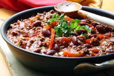 Best Chilli Con Carne, Anasazi Beans, Slow Cooker Chilli, Chili Recipe Healthy, Habanero Chili, Cream Of Tomato Soup, Healthy Chili, Chili Spices, Blt Sandwich