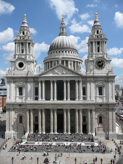 St Pauls Cathedral London, St. Paul’s Cathedral, London Cathedral, London Buildings, St Paul's Cathedral, Cathedral Architecture, Architecture Landmark, St Pauls Cathedral, European Architecture