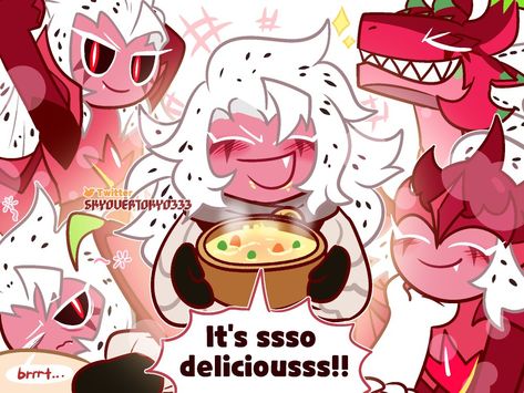 Pitaya Cookie, Pitaya Dragon Cookie, Crk Fanart, Erma Comic, The Red Dragon, Dragon Cookies, Cookierun Kingdom, Cookie Kingdom, Meta Knight