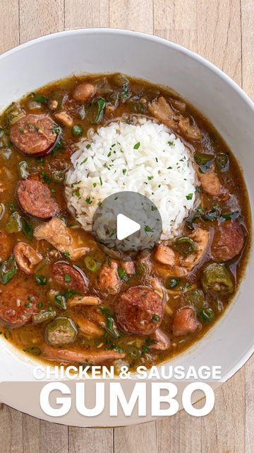 Gumbo Recipe Video, Gumbo Recipe Authentic, Crockpot Gumbo, How To Make Gumbo, Louisiana Gumbo, Gumbo Recipe Easy, Chicken And Sausage Gumbo, Chicken Sausage Gumbo, Gumbo Recipe Sausage