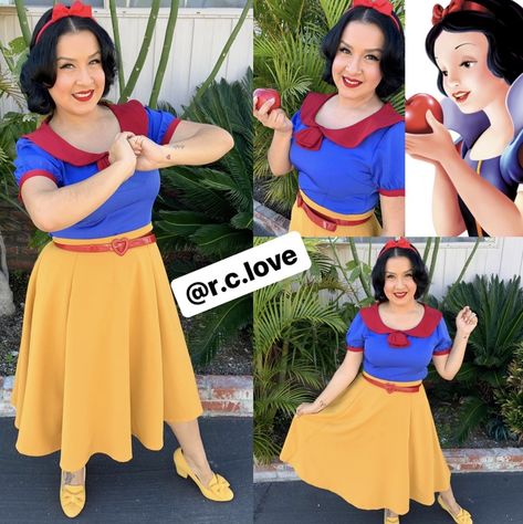 Snow White Diy, Diy Snow White Costume, Halloween Booth, Diy Princess Costume, Snow White Halloween, Selena Costume, Evil Stepmother, Snow White Costume, White Costume