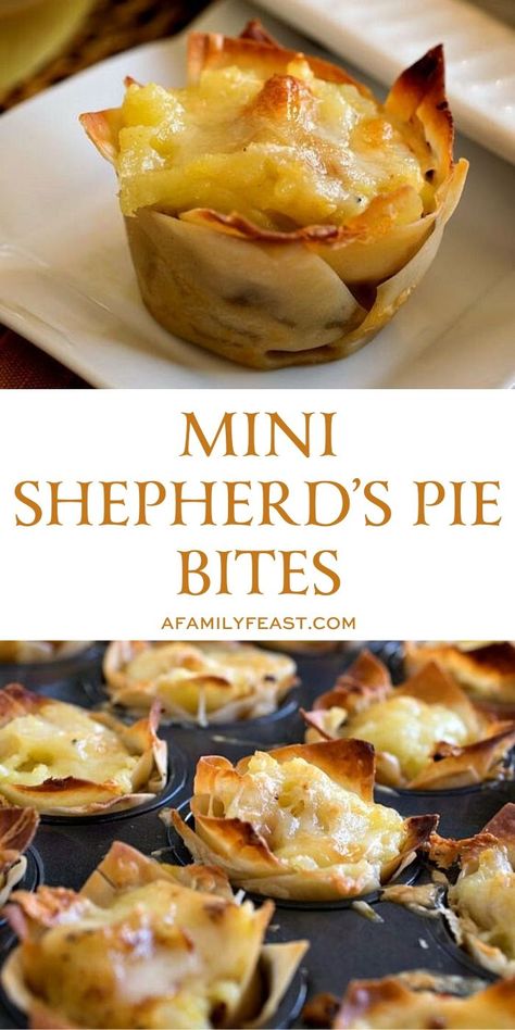 We’ve taken our favorite Cheddar Topped Shepherd’s Pie recipe and transformed it into bite-sized goodies that are sure to be a hit with your game-day guests! These Mini Shepherd's Pie Bites are addictively good, bite-sized shepherd's pie bites!  #appetizer #minishepardspiebites Shepards Pie Appetizer, Mini Sheppards Pie, Shepherds Pie Appetizer, Beef Bites Appetizer, Individual Savory Pies, Irish Food Appetizers, Mini Shepherds Pies, British Appetizers Easy, Mini Shepards Pie