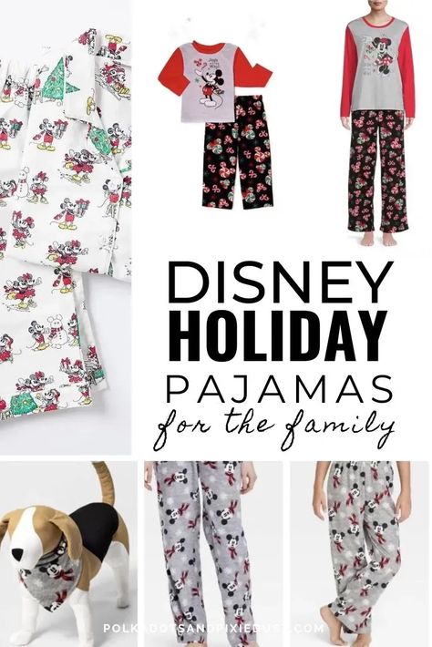 Disney Christmas Pajamas for the Whole Family. Family Christmas Pajamas Disney, Disney Christmas Vacation, Disney Cruise Family, Disney Pjs, Disney Christmas Decorations, Cute Onesie, Christmas Pjs Family, Disney Christmas Shirts, Disney World Christmas