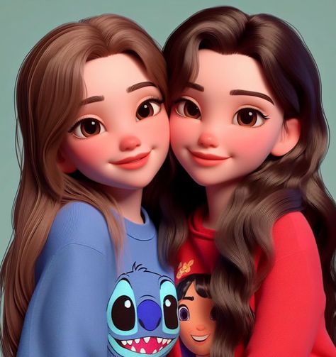 ليلو وستيتش, Second Guessing, Best Friend Drawings, Best Friends Cartoon, Friends Illustration, Best Friend Pictures Tumblr, Bff Drawings, Cute Mobile Wallpapers, Girl Friendship