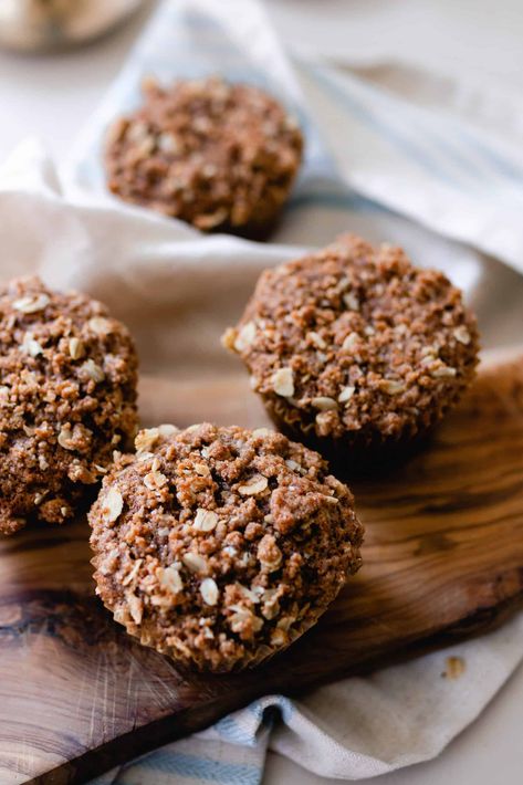 Sourdough carrot muffins have a delicious, cream cheese filling and a coconut sugar streusel topping. Thm Sourdough, Sourdough Cookies, Sourdough Pancakes Recipe, Apple French Toast Casserole, Sourdough Breads, Farmhouse On Boone, Pumpkin Cobbler, Best Chicken Pot Pie, Spiced Cake