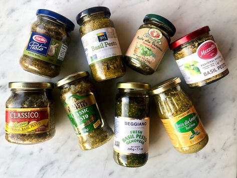 Barilla Pesto Pasta, Barilla Pesto, Pesto Spinach, Healthy Pesto, Creamy Pesto Pasta, Creamy Pesto Sauce, Homemade Pesto Sauce, Food Reference, Basil Pesto Recipes