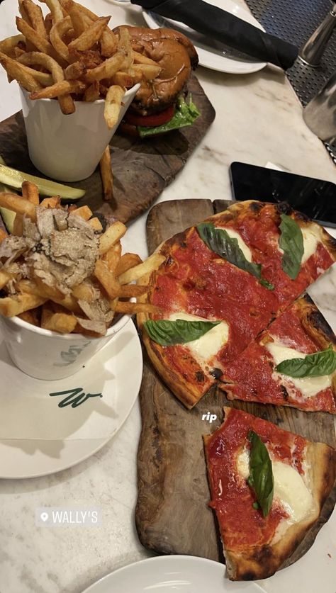 Truffle Fries, La Food, Vegetable Pizza, Truffles, Steak, Pizza, Cafe, Restaurant, Meat