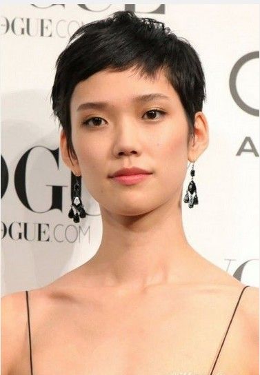 Short Crop Hairstyle for Asian Women Asian Pixie Cut, Women Pixie Haircut, Short Cropped Hair, Trendy We Fryzurach, Short Black Hair, Medium Hair Styles For Women, Popular Short Hairstyles, Crop Hair, Medium Length Hair Men