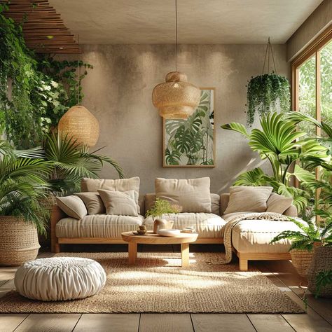 Enhancing Wellness through Biophilic Interior Design Ideas • 333+ Images • [ArtFacade] Nature Based Interior Design, Plant Based Decor, Biophilic Design Interiors Living Rooms, Biophilic Interior Design Living Room, Greenery Interior Design, Biophilic Home Decor, Biophilic Apartment, Serene Home, Plants Interior Design