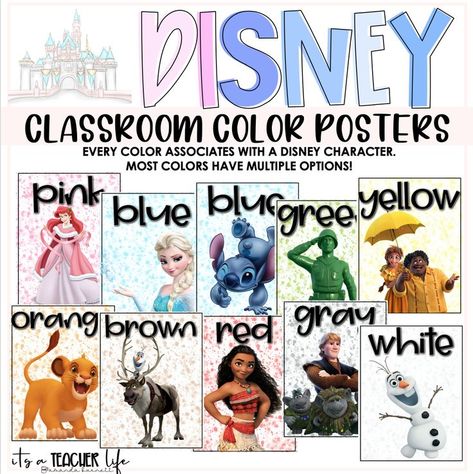 Disney Pixar Classroom Theme, Disney Prek Classroom, Disney Princess Classroom Theme, Disney Theme Classroom Ideas, Disney School Theme, Disney Classroom Decorations, Disney Classroom Ideas, Disney Theme Classroom, Pixar Classroom