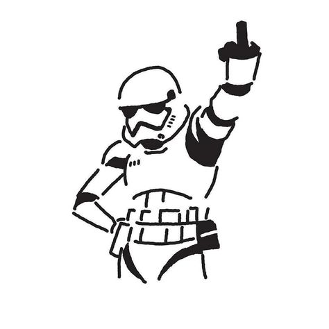 First Order Stormtrooper, Star Wars Character, First Order, Star Wars, Black And White, White, Black