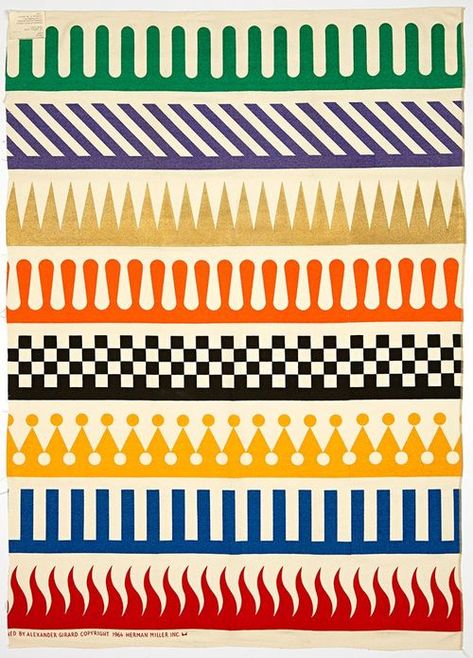 freakyfauna:  Pattern by Alexander Girard for Herman Miller... Alexander Girard, Paper Journal, 카드 디자인, Design Textile, Pattern Play, Herman Miller, Modern Graphic Design, Textile Patterns, Surface Pattern Design