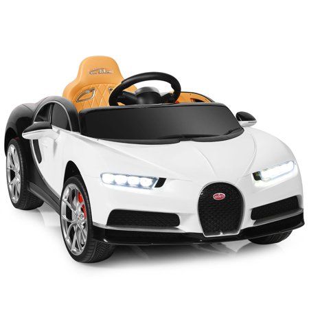 Are you still concerned that your child can't find a fun toy! Now this toy car can meet all your needs! This licensed Bugatti ride on car comes with different entertainment functions, such as bright lights, USB and MP3 connectors, volume adjustment and the horn, creating an enjoyable riding atmosphere. In addition, kids can drive this car by himself/herself, or parents can help operate the car through 2.4 GHZ remote control. Featuring slow startup system and 4 wear-resistant wheels with spring s Kids Ride On Toys, Bugatti Cars, Bugatti Chiron, Safety Belt, Ride On Toys, Kids Ride On, Car Features, Car Battery, Suspension Systems