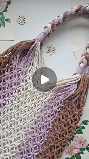 Tas Macrame, Macrame Tas, Diy Handbag, Macrame Patterns Tutorials, Macrame Bag, June 16, Macrame Patterns, Macrame Diy, Rwby