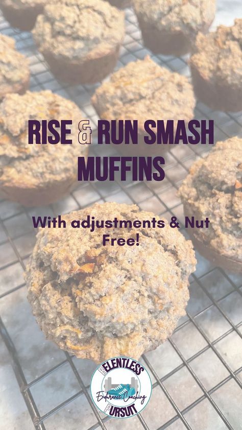 Looking for a new pre-run treat?? I've got one for you! I've been fueling my runs with these all week! And I have felt great! This recipe is straight on of Shalane Flanagan & Elyse Kopecky's new cookbook Rise and Run: Recipes, Rituals and Runs to Fuel Your Day: A Cookbook. It's awesome by the way, you gotta check it out! For the recipe with my adjustments for both nut free and what I had on hand, check out my blog! Elyse Kopecky Recipes, Rise And Run Recipes, Running Snacks, Run Fast Eat Slow, Power Muffins, Shalane Flanagan, Yum Breakfast, Low Glycemic Foods, Hot Breakfast