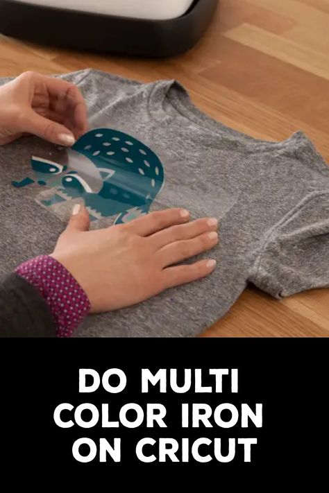 How to Do Multi Color Iron on Cricut Iron On Ideas Shirts Diy, How To Cricut Iron On Vinyl, Multi Color Vinyl Cricut, Cricut Htv Projects, Cricut Iron On Tutorial, Cricut Iron On Ideas, Heat Press Projects, Diy Crafts To Do At Home, Blocking Wires