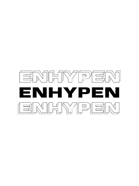 Enhypen Font, Enhypen Logo Aesthetic, Enhypen Prints, Enhypen Design, Kpop Svg, Enhypen Logo, Enhypen Poster, Wallpaper Enhypen, Poster Edit