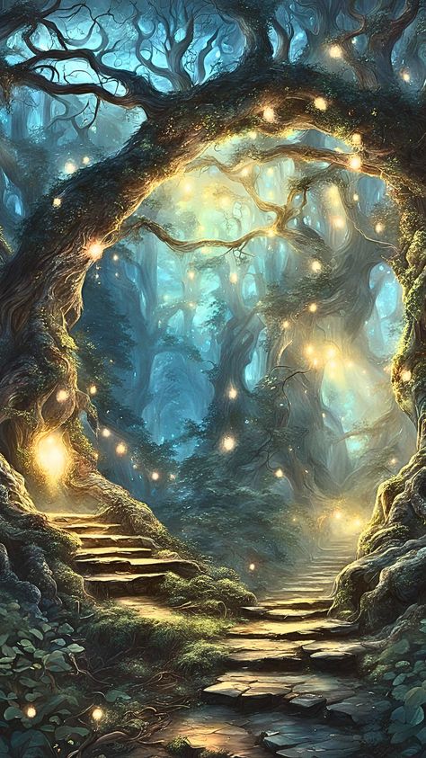 #fantasyart #fantasy Earth Fantasy Art, Fantasy World Art, Dnd Lore, Art Mystical, Art Magic, Mystical Forest, Fantasy Aesthetic, World Art, Fantasy Landscape