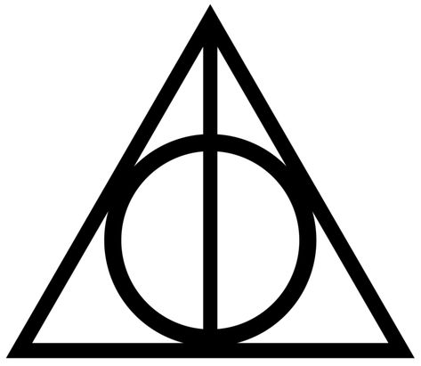 Harry Potter Clip Art, Harry Potter Coloring Book, Harry Potter Symbols, Hp Tattoo, Deathly Hallows Symbol, 심플한 그림, Elder Wand, Harry Potter Deathly Hallows, Harry Potter Tattoos