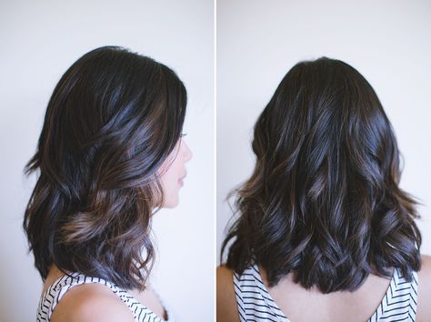 hey pretty thing: Summer Hair Trends Digital Perm Short Hair, Asian Hair Highlights, Digital Perm, Summer Hair Trends, Short Hair Balayage, Mid Length Hair, Asian Hair, Dark Brown Hair, Long Bob