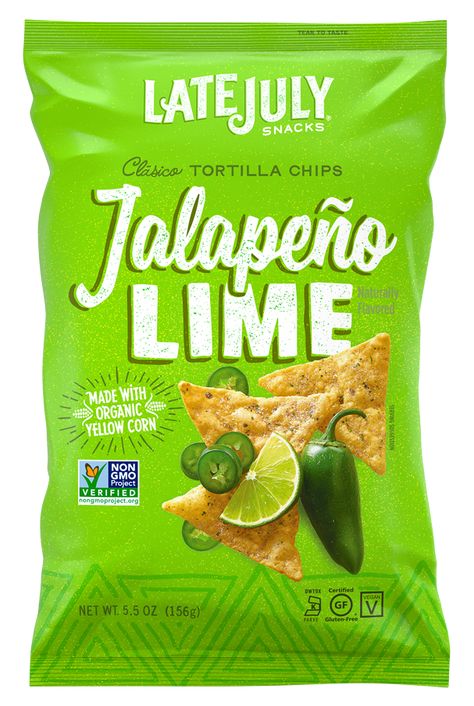 Lime Chips, Lime Tortilla Chips, Yellow Corn, Organic Groceries, Superbowl Snacks, Distilled White Vinegar, Snack Chips, Food Packaging Design, Stuffed Jalapeno Peppers