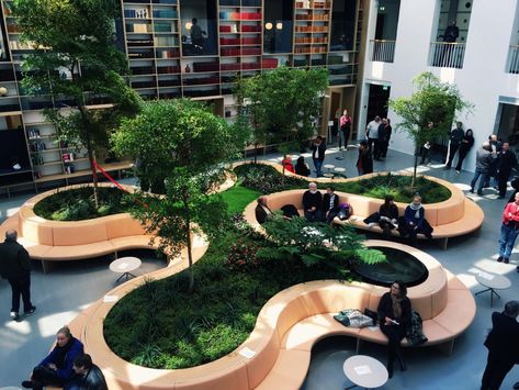 Aarhus University, Library Garden, Marcus Tullius Cicero, Green Library, Library Plan, Residential Landscape, Luxury Landscaping, Outdoor Sitting Area, Public Space Design