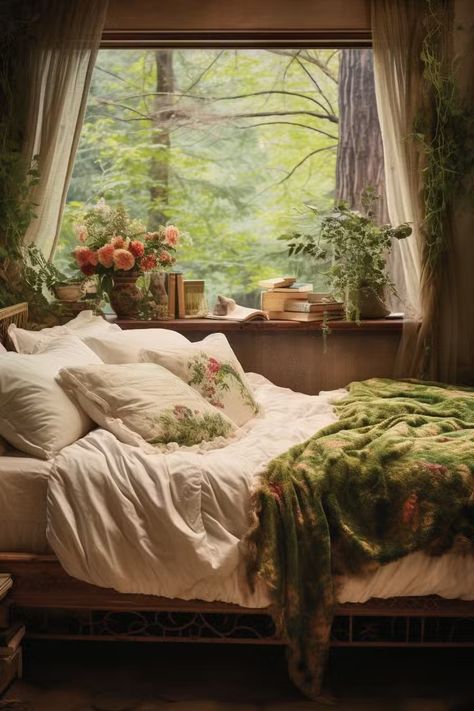 80+ Gorgeous Cottagecore Bedroom Ideas Cottegcore Room Ideas, Cottagecore Bedrooms, Bedroom Primary, Cottagecore Houses, Floral Patterns Vintage, Cottagecore Bedroom Ideas, Vintage Bedrooms, Cottagecore Ideas, Cottage Bedrooms