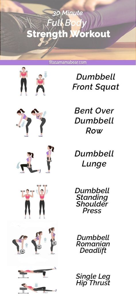 Full body strength workout for moms, dumbbells, fitness, strength, training, exercise, tone, define, heavy lifting Full Body Strength Workout, Strength Training Guide, Full Body Dumbbell Workout, Strength Training For Beginners, Dumbell Workout, Training Ideas, Strength Training Workouts, Insulin Resistance, Dumbbell Workout