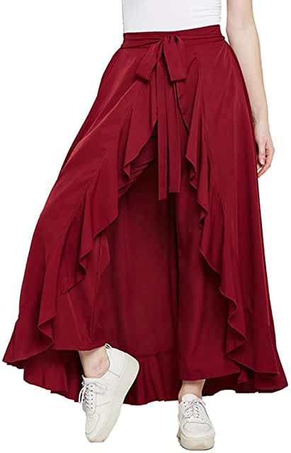 Plazzo pants Girls Western Dresses, Pant Skirt, Loose Fitting Pants, Latest Dress Design, Western Wear For Women, Ruffle Pants, Girls Style, Style Pants, Fashion Gallery