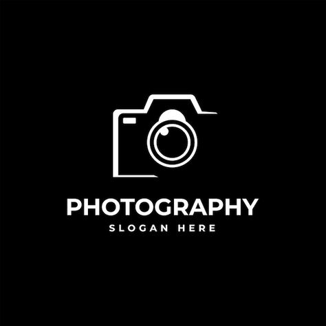 Photography logo black background | Premium Vector #Freepik #vector #photo-camera #photography-logo #camera-logo #photography-vector Dslr Logo Png, Camera Logo Black, Photo Editing Logo, Camera Logo Png, Photography Symbol, Logo Black Background, Photography Logo Hd, Photography Vector, Best Photography Logo