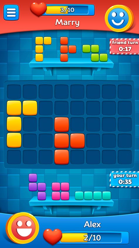 Hexagon Game, Puzzle Game Ui, Block Puzzle Game, Tetris Game, Best Android Games, Spelling Games, Match 3 Games, Game Gui, Gui Design