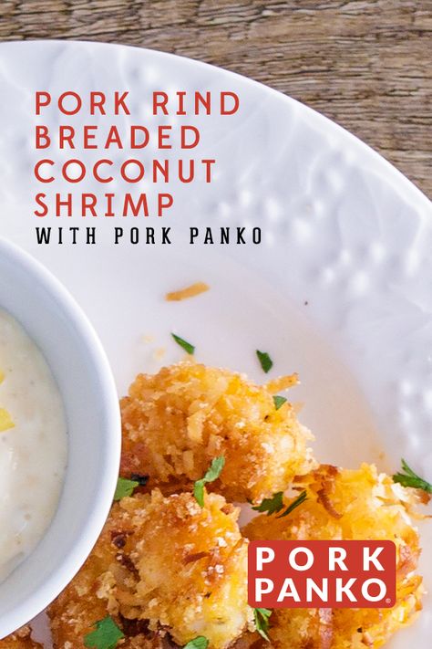 Pork Rind Panko Recipes, Pork Rind Breading, Coconut Meat Recipes, Bbq Truck, Panko Recipes, Pork Panko, Keto Pork Rinds, Atkins Snacks, Nutritional Ketosis