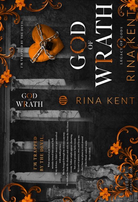 God Of Fury, Mini Books Diy, Books Diy, Penanda Buku, Book Cover Diy, Books Cover, Book Cover Template, Rina Kent, Book Library