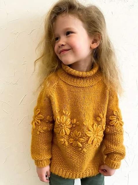 Crochet Sweater For Kids, Sweater Design For Kids, Knitting Kids Sweaters, Kids Sweater Pattern, Crochet Baby Projects, Fall Knit Sweater, Toddler Sweater, Baby Knits, Sweater Knitting