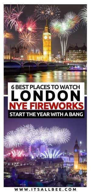 A local's guide to the best places to watch London NYE fireworks. Tips on where to get the tickets for New Year's Eve fireworks in London, from the best bars, viewpoints and hotels offering the coolest views. #london #traveltips #nye #winter #London #fireworks #newyear Fireworks In London, Nye Fireworks, London Fireworks, Winter London, Travel Restaurant, New Years Eve Fireworks, Travel Flight, Travel Guide London, United Kingdom Travel