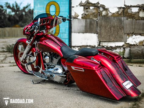 Baggers | :: John's 2014 Street Glide | Bad Dad | Custom Bagger Parts for Your Bagger Custom Bagger Parts, Street Glide Bagger, Custom Street Glide, Harley Bagger, Custom Bagger, Bagger Motorcycle, Custom Motorcycles Harley, Harley Davidson Baggers, Custom Street Bikes