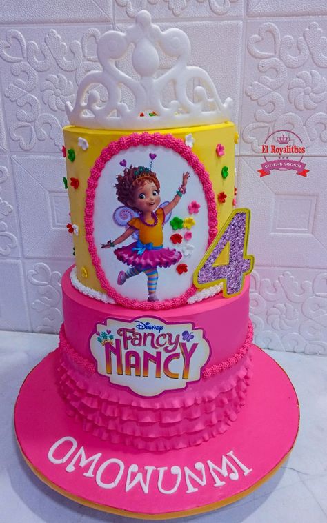 Fancy Nancy Birthday Cake, Fancy Nancy Cake, Fancy Nancy Tea Party, Fancy Nancy Birthday, Fancy Birthday Party, Fancy Nancy Party, Cake Designs For Girl, Fancy Birthday, Sixth Birthday