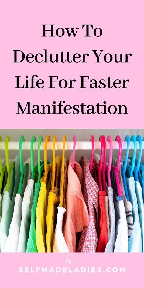 Becoming Minimalist, House Organisation, How To Declutter, Declutter Your Life, Law Of Attraction Tips, Mental Wellbeing, Manifesting Money, Manifestation Journal, Brain Waves