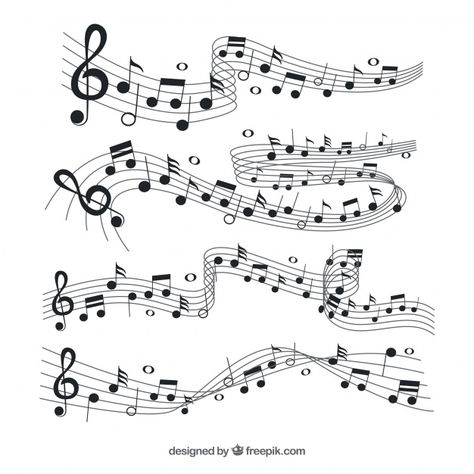 Raccolta di pentagramma con note musical... | Premium Vector #Freepik #vector #musica #nero #nota #note-musicali Small Inspirational Tattoos, Music Notes Drawing, Small Colorful Tattoos, Music Wall Decal, Musical Wall Art, Music Notes Tattoo, Note Music, Music Notes Art, Joker Iphone Wallpaper