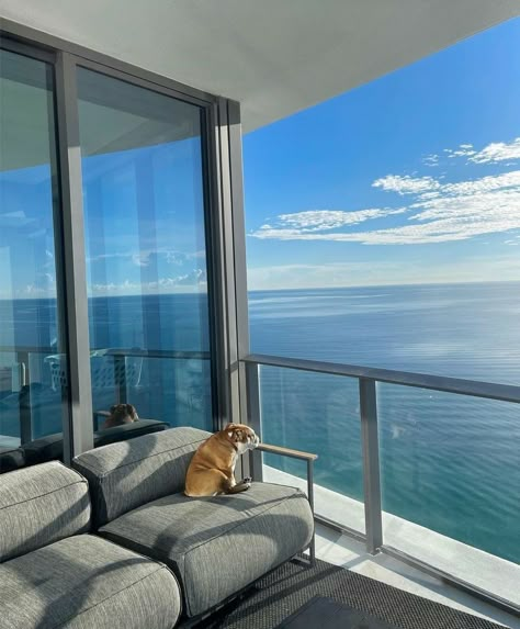 Urban Sanctuary, Ocean View Balcony, Miami Apartment, House Balcony, Dorm Art, House Deck, Beautiful Vacations, Scenery Pictures, Beach Homes