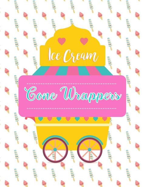 Whether it’s for a summer BBQ, a birthday party, or simply just an everyday delight – making your own personalized ice cream cone wrappers is an easy and fun way to add some extra flare and pizzaz! With these printable templates, you can print out delightful designs that will impress all your family and friends. Even if you don’t have time in the kitchen trying out different recipes to impress them, with just a few clicks of the mouse, you’ll have beautiful cone wrappers ready before you know it Ice Cream Cone Wrappers, Cone Wrappers, Printable Ice Cream, New Diy Ideas, Diy Medicine, Scrapbook Embellishments Diy, New Craft Ideas, Impressive Recipes, Ice Cream Social