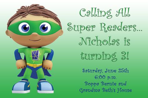 Super Why Birthday Party, Super Why Party, Super Why Birthday, Twins 3rd Birthday, Super Reader, Super Why, 2nd Bday Ideas, Elmo Birthday Party, Birthday Theme Ideas