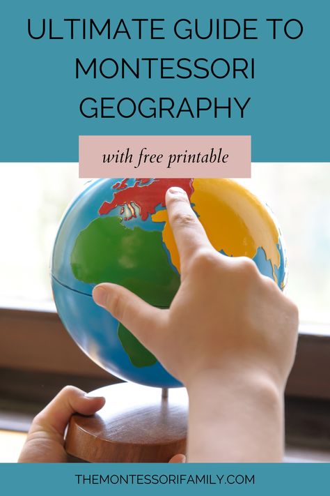 Are you wondering how to teach geography to your children? In Montessori education, we have many geography lessons and we introduce children to the beauty of the world from early on. Here are some of the geography lessons I like the most. Download your free map! Montessori Geography Activities, Montessori Continents, Geography Preschool Activities, Montessori Printables Free, Montessori Printables, Montessori Geography, Scrub Corpo, Geography Activities, Montessori Elementary