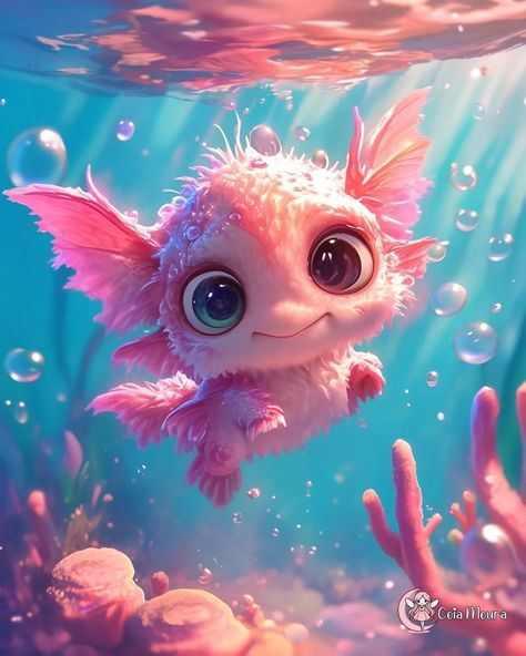 Cute Sea Monster, Terrifying Creatures, Defense Mechanism, Hey Siri, Water Creatures, Water Animals, Fantasy Creatures Art, Sea Monsters, Cute Crafts