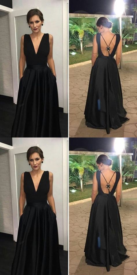 Black Formal Dresses, Ball Gown Prom Dresses, Gown Prom Dresses, Military Ball Dresses, Backless Evening Dress, Dresses With Pockets, Prom Dresses With Pockets, Affordable Prom Dresses, Prom Dresses For Teens