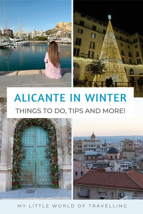 Alicante in winter Spain Winter, Spain Aesthetic, Instagram Places, Spain Travel Guide, Spain Vacation, Spain Holidays, Alicante Spain, Spain Travel, European Travel