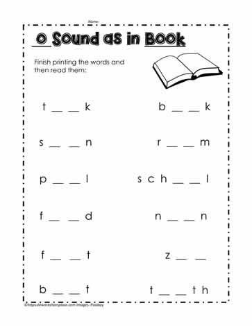 oo as in look Oo Phonics, Learning Vowels, Oo Sound, Vowel Worksheets, Vowel Sound, Short O, Short Vowels, Phonics Worksheets, Anchor Charts