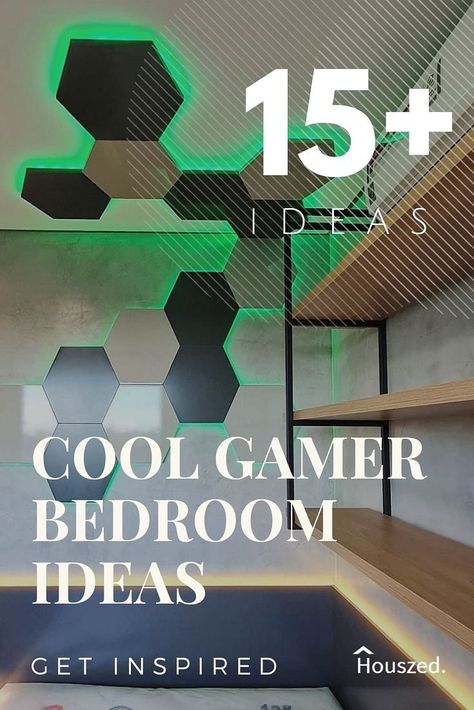 Get inspired with these cool GAMER BEDROOM IDEAS. Our images will help you get creative, taking your design ideas to the next level...Trust Houszed... #gamerbedroomideas #coolgamerbedroomideas #gamergirlbedroomideas #amazinggamerbedroomideas #mensgamerbedroomideas #bedroomideasforgamerboys #pcgamerbedroomideas #bedroomideasforagamerperson #gamerboysbedroomideas Gamer Bedroom Boys, Teen Gamer Bedroom, Boys Game Room Ideas, Teen Boy Gamer Bedroom, Boys Gamer Bedroom Ideas, Gaming Bedroom Ideas Boys, Boys Gamer Bedroom, Gamer Bedroom Ideas, Gaming Bedroom Ideas