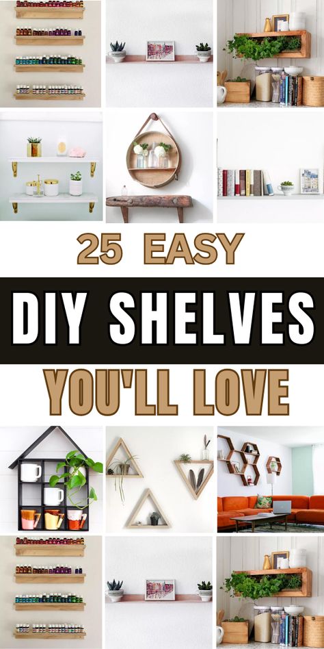 Upgrade your home with our easy and cheap DIY shelf ideas! Discover a variety of stylish and functional shelving projects that you can easily make yourself. 

From floating shelves and rustic wood designs to modern geometric shapes and clever storage solutions, we have the perfect ideas to suit any room in your home. 

Whether you're looking to display decor in the bedroom, organize essentials in the bathroom, or add unique storage to any space, these DIY shelf projects will inspire you. 

Ready to get started? Click to see more and follow us for more DIY inspiration and home decor tips! 📚✨ 

#DIYShelves #HomeDecor #CreativeStorage #DIYProjects Diy Display Shelves Wall, Diy Wall Shelf Ideas, Diy Shelves Easy Cheap, Easy Diy Shelves, Diy Shelf Ideas, Farmhouse Sink Ideas, Farmhouse Furniture Ideas, Diy Shelves Easy, Diy Shelves Ideas