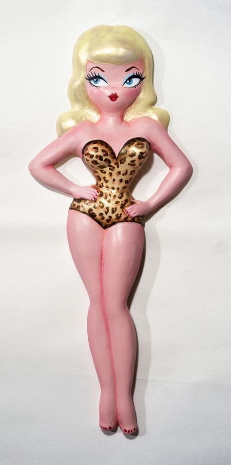 Limited Edition, Pinup Wall Doll! Lucy Inspired by vintage chalkware figures from the 1940's and 50's. Only 50 will be made. http://fluffshop.com/lmtd-ed-lucy-pin-up-wall-doll-blonde/ 1940s Pinup, Pinup Doll, Miss Fluff, Vintage Chalkware, Doll Games, Pin Doll, Vintage Carnival, Vintage Americana, Psychobilly